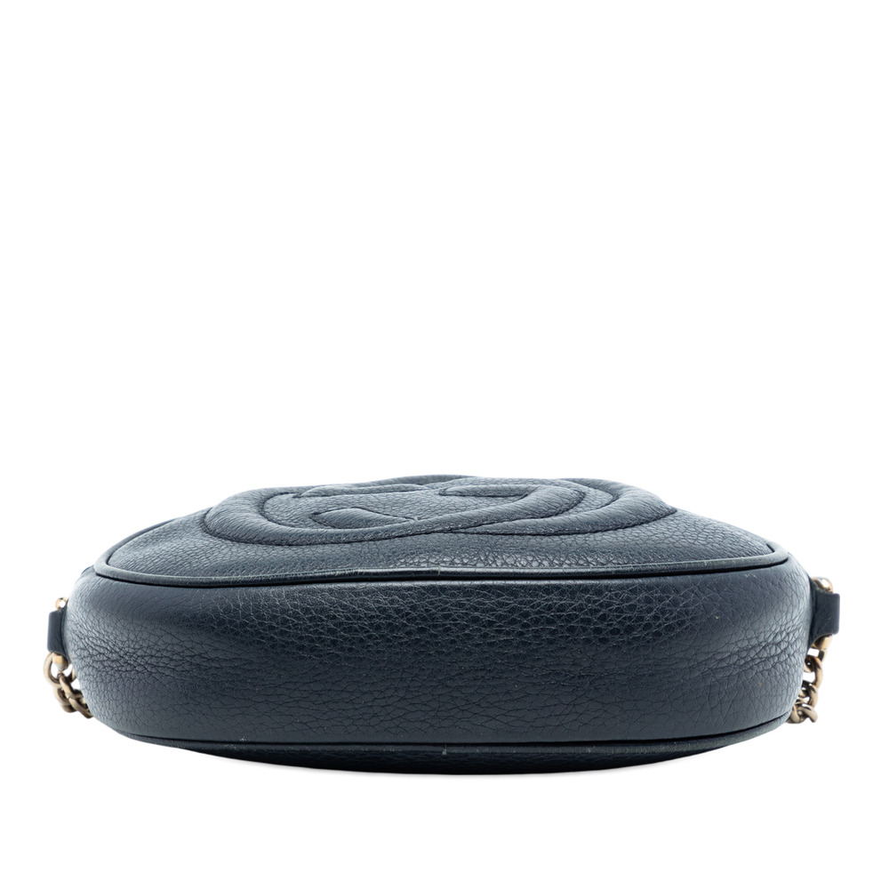 Pre-Loved Gucci Mini Pebbled Calfskin Soho Chain Crossbody - Picture 3 of 7